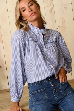Mujer Polín Et Moi Blusas>Camisa rayas Auray