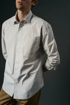 Hombre OOTO Camisas>Camisa rayas estructura