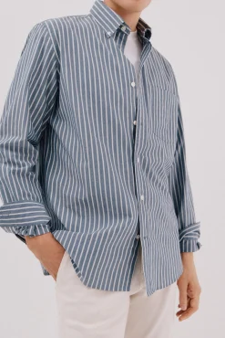 Hombre Cortefiel Camisas>Camisa rayas popelín