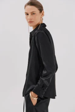 Mujer Cortefiel Blusas>Camisa satinada brillos