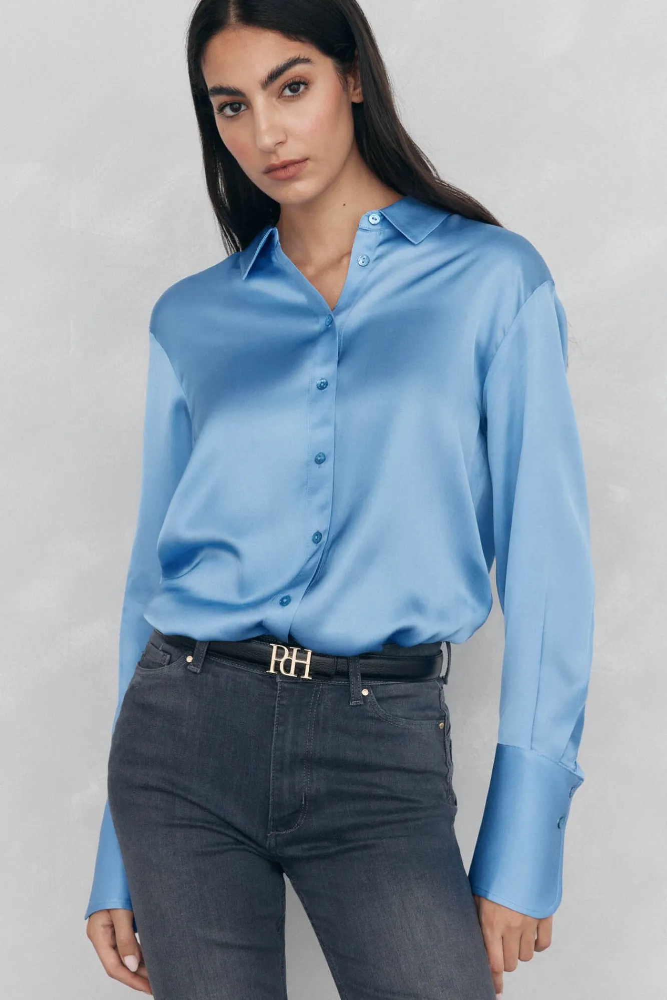 Mujer Pedro del Hierro Blusas>Camisa satén lisa