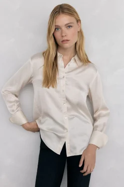 Mujer Pedro del Hierro Blusas>Camisa satén lisa