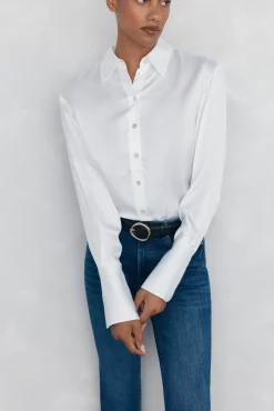 Mujer Pedro del Hierro Blusas>Camisa satén oversize