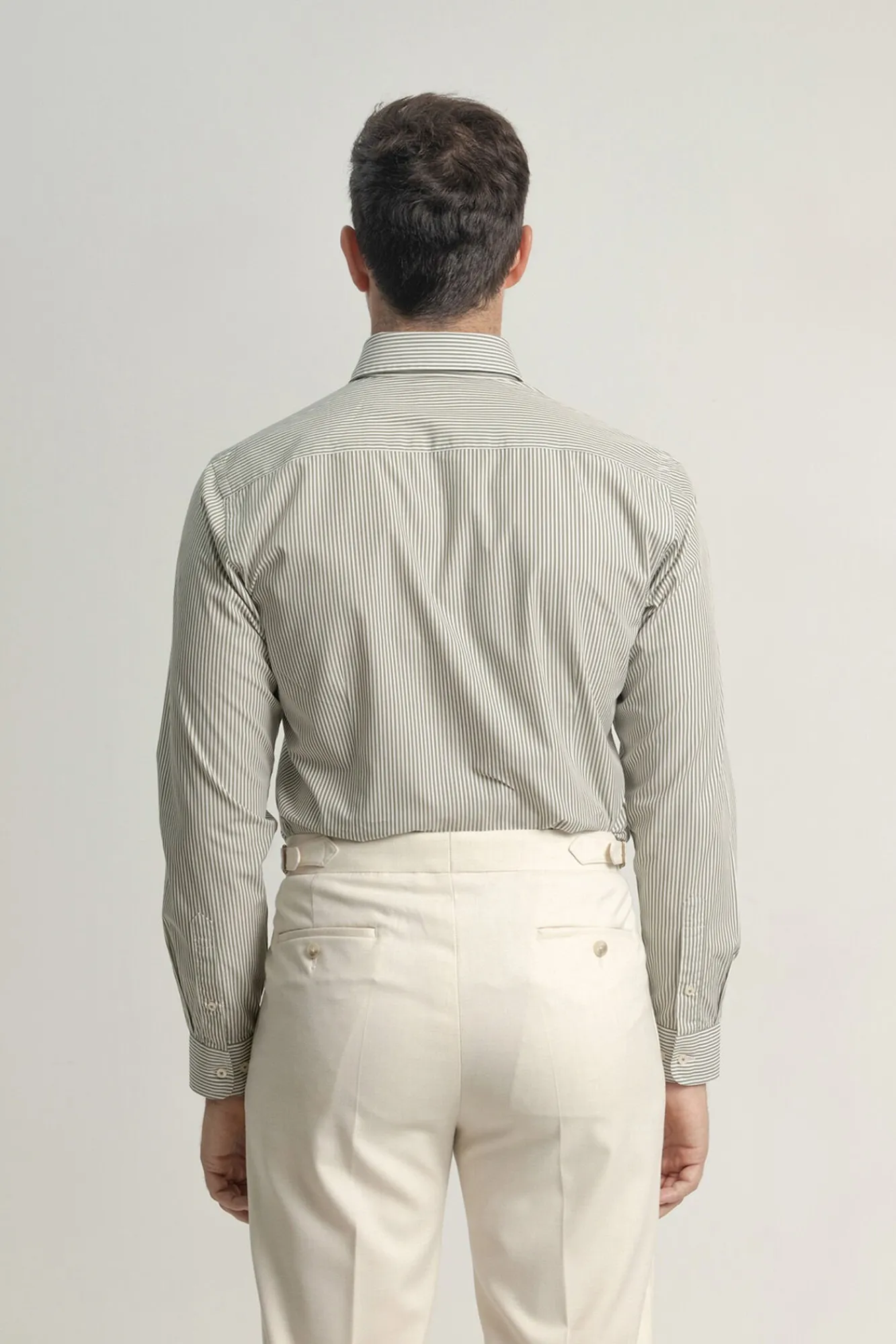 Hombre PuroEGO Camisas>Camisa slim fit algodón rayas