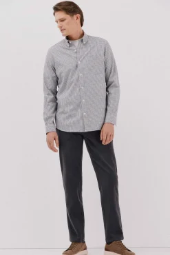 Hombre Cortefiel Camisas>Camisa twill cuadros