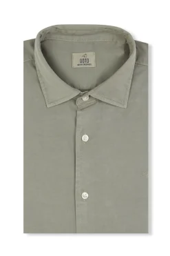 Hombre OOTO Camisas>Camisa twill liso tencel algodón