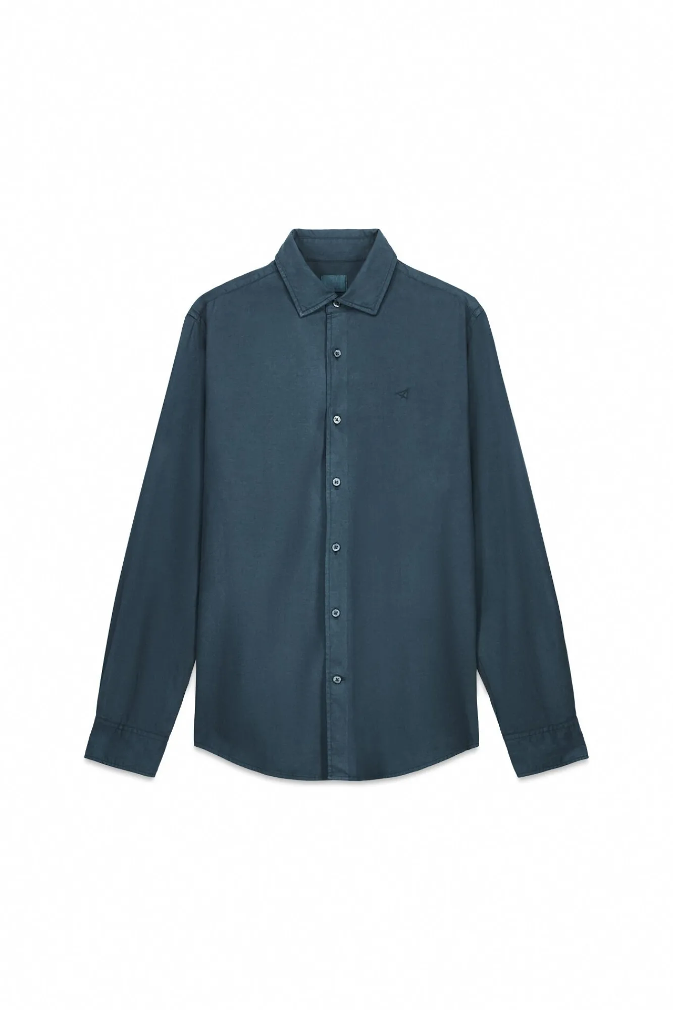 Hombre OOTO Camisas>Camisa twill liso tencel algodón