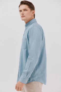 Hombre Cortefiel Camisas>Camisa vaquera