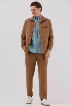 Hombre Cortefiel Camisas>Camisa vaquera con bolsillo