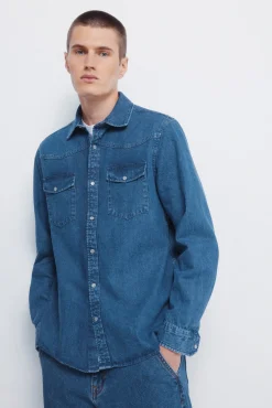 Hombre Springfield Camisas>Camisa vaquera con canesú