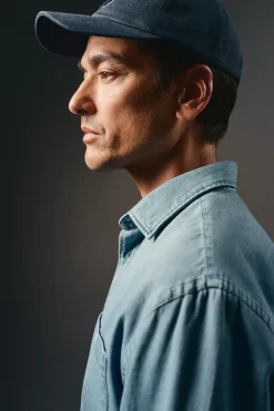 Hombre OOTO Camisas>Camisa vaquera tejido espiga