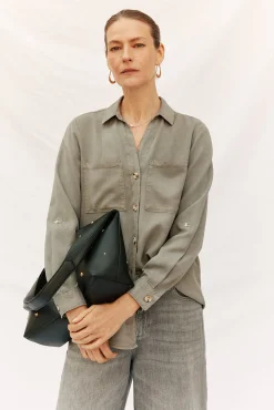 Mujer Cortefiel Blusas>camisa vaquera tencel