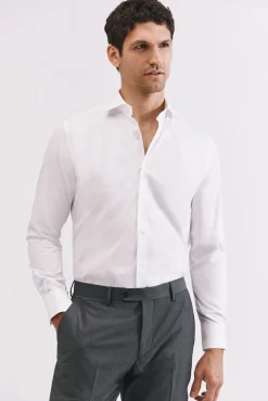 Hombre Cortefiel Camisas De Vestir|Camisas>Camisa vestir lisa fácil plancha