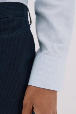 Hombre Cortefiel Camisas De Vestir|Camisas>Camisa vestir pata de gallo algodón tencel