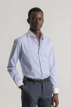 Hombre PuroEGO Camisas De Vestir|Camisas>Camisa vestir regular mil rayas