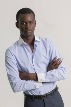 Hombre PuroEGO Camisas De Vestir|Camisas>Camisa vestir regular mil rayas