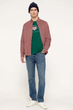 Hombre Gant Camisetas>Camiseta 100% algodón