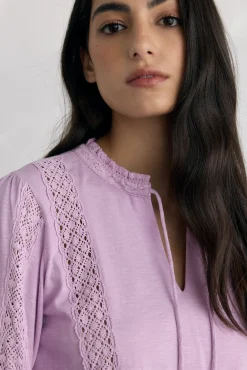 Mujer Pedro del Hierro Camisetas>Camiseta abullonada lazo