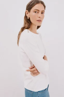 Mujer Cortefiel Camisetas>Camiseta barco botones