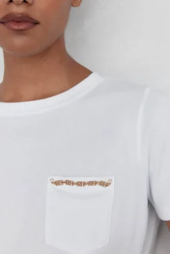 Mujer Pedro del Hierro Camisetas>Camiseta bolsillo cadena