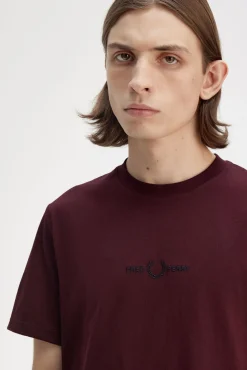 Hombre Fred Perry Camisetas>Camiseta bordada
