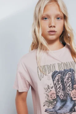 Niños Springfield Kids Camisetas>Camiseta botas cowboy niña