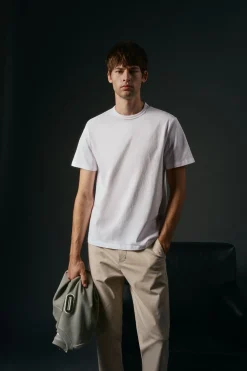 Hombre OOTO Camisetas>Camiseta básica con bordado avión