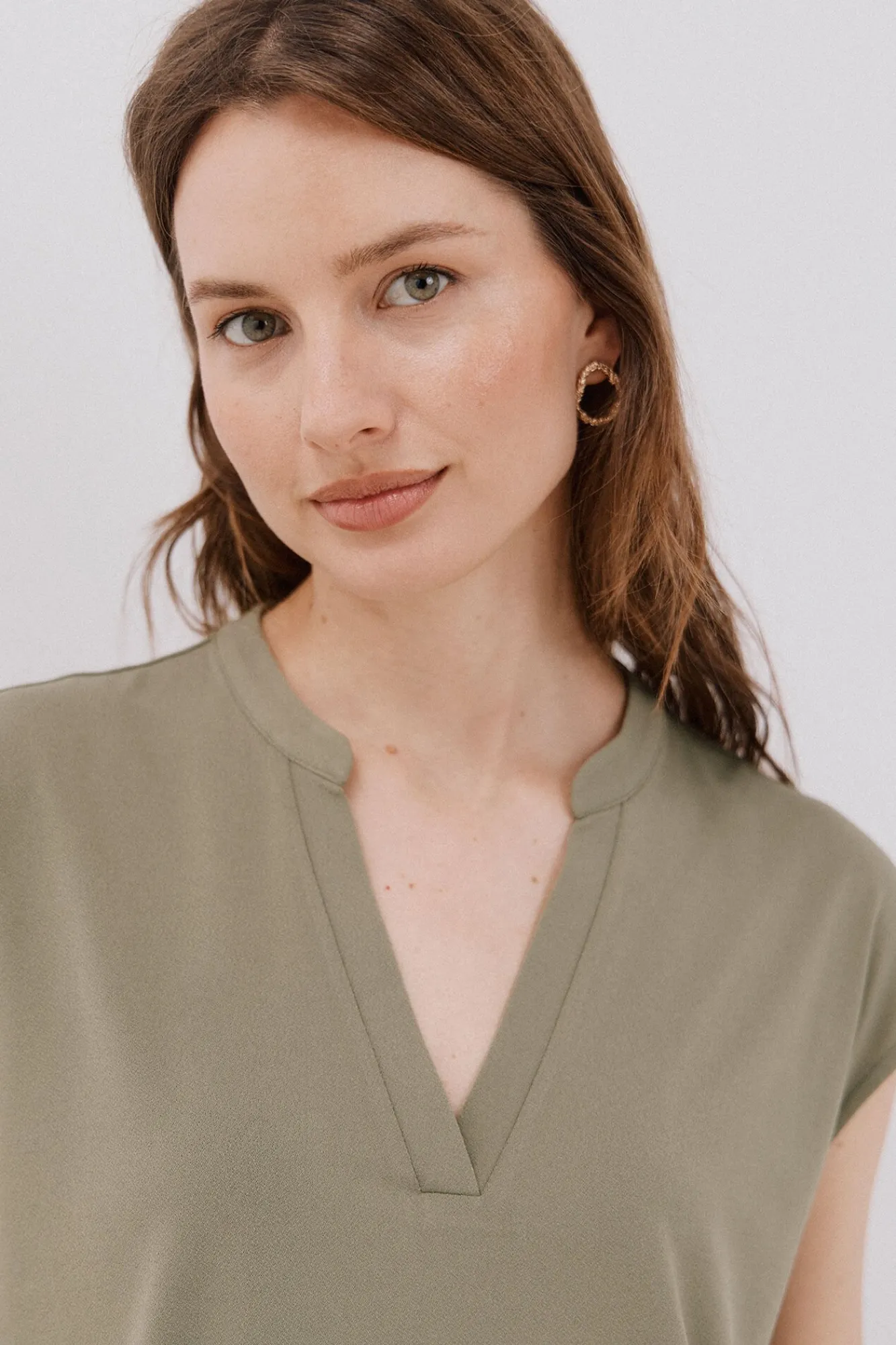 Mujer Cortefiel Camisetas>Camiseta básica cuello mao desmentido