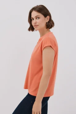 Mujer Cortefiel Camisetas>Camiseta básica cuello mao desmentido