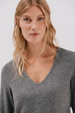 Mujer Cortefiel Camisetas>Camiseta básica cuello pico