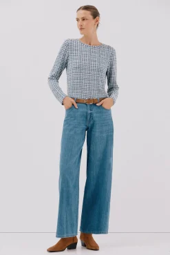 Mujer Cortefiel Camisetas>Camiseta caja botones