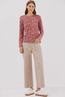 Mujer Cortefiel Camisetas>Camiseta caja botones