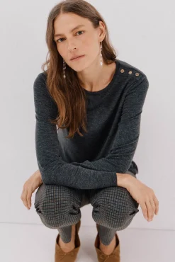 Mujer Cortefiel Camisetas>Camiseta caja botones