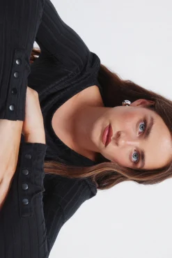 Mujer Springfield Camisetas>Camiseta canalé escote barca