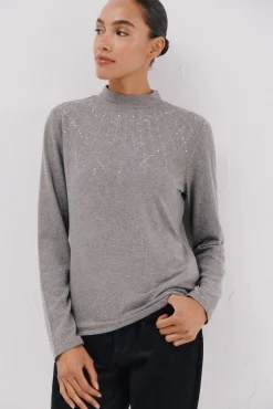 Mujer Cortefiel Camisetas>Camiseta con detalle strass