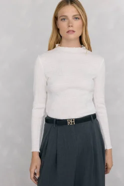 Mujer Pedro del Hierro Camisetas>Camiseta cuello chimenea estructura