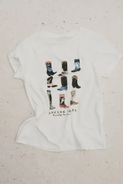 Mujer Springfield Camisetas>Camiseta "Dancing boots"