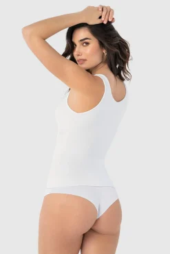 Mujer Leonisa Ropa Interior>Camiseta de control moderado con doble capa en abdomen