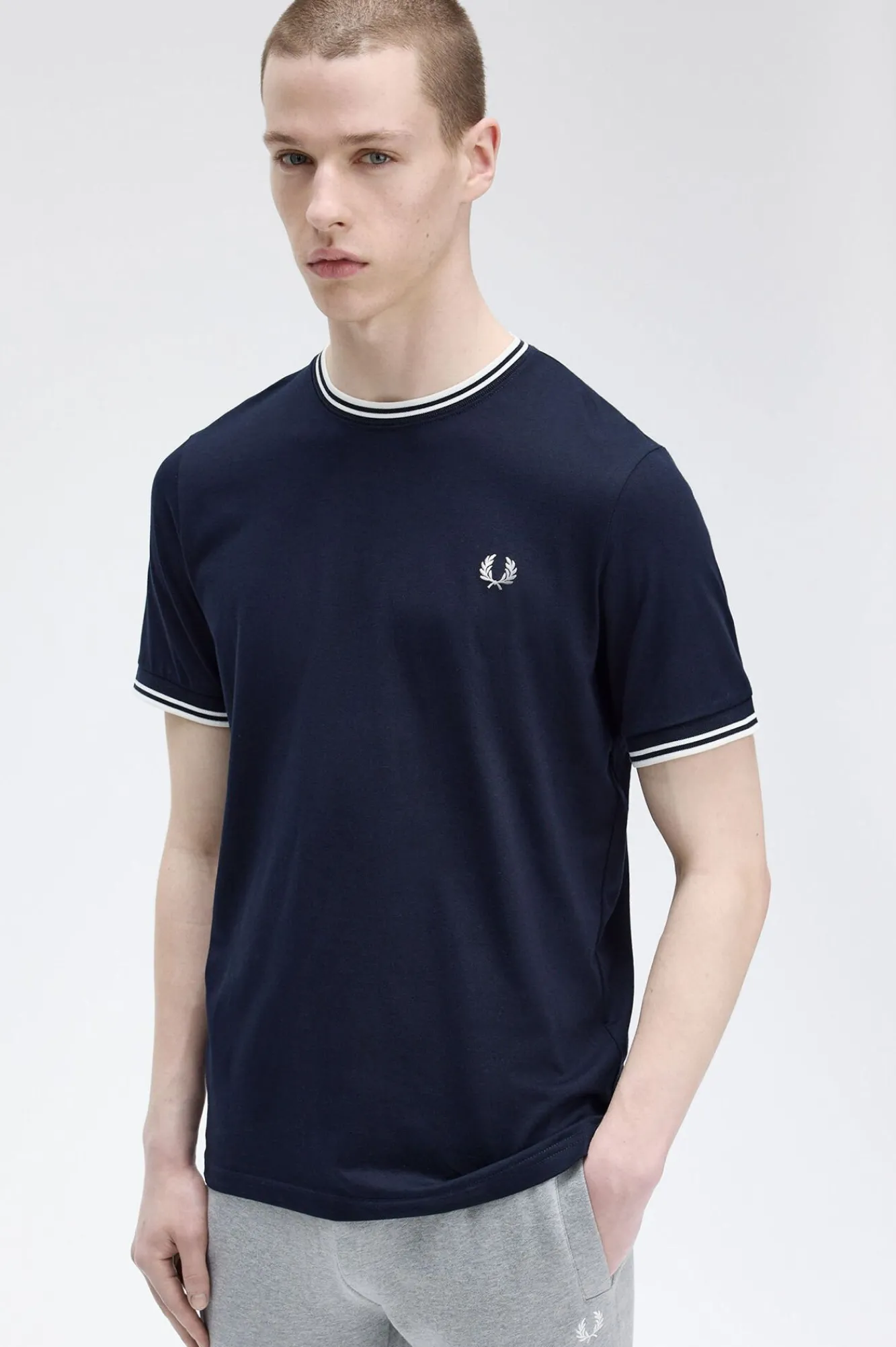 Hombre Fred Perry Camisetas>Camiseta de hombre de manga corta