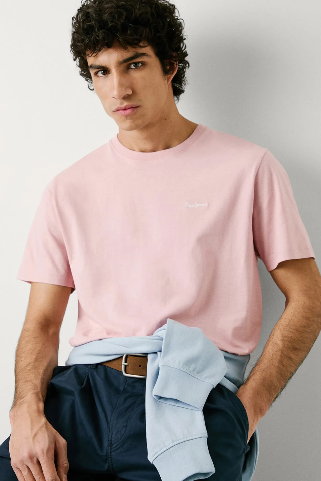 Hombre Pepe Jeans Camisetas>Camiseta de manga corta con logo bordado.