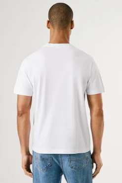 Hombre Pepe Jeans Camisetas>Camiseta de manga corta con logo y estampado frontal.