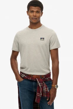 Hombre Superdry Camisetas>Camiseta de manga corta con cuello redondo de canalé