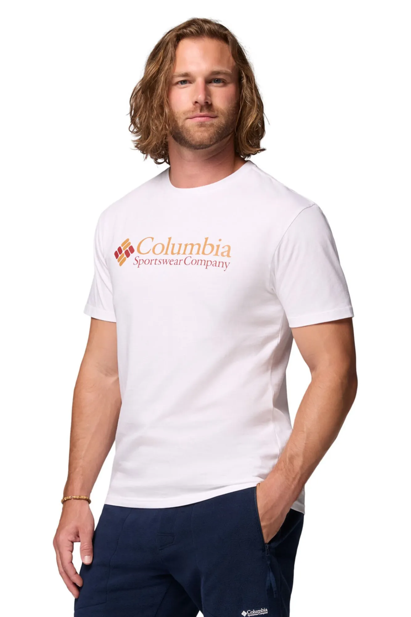 Hombre Columbia Camisetas>Camiseta de manga corta de algodón orgánico Basic Logo™ de para hombre