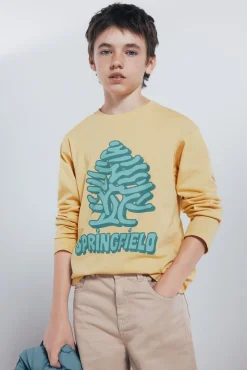 Niños Springfield Kids Camisetas>Camiseta de manga larga amarilla árbol niño