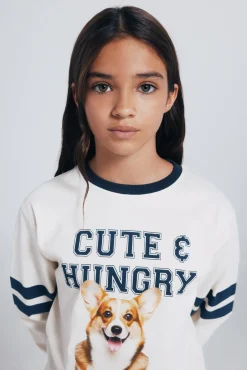 Niños Springfield Kids Camisetas>Camiseta de manga larga perro varsity niña