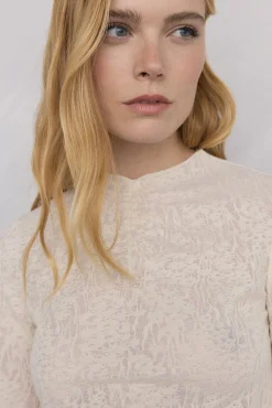 Mujer Pedro del Hierro Camisetas>Camiseta devoré frunce