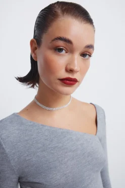 Mujer Springfield Camisetas>Camiseta escote asimétrico