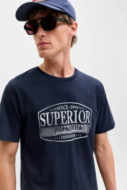 Hombre Jack & Jones Camisetas>Camiseta estampado frontal