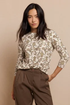 Mujer Slowlove Camisetas>Camiseta estructura estampada