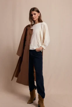 Mujer Slowlove Camisetas>Camiseta estructura rustica manga globo